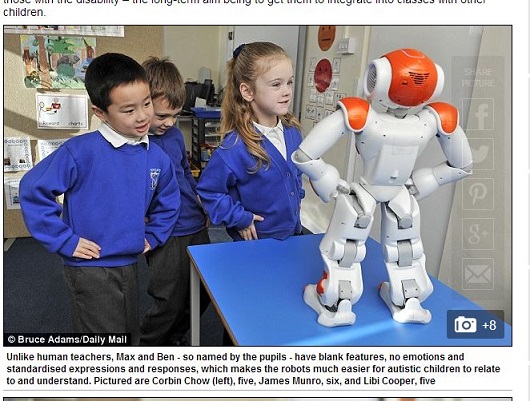 自閉症を持つ子供の教育に無表情で無感情なロボット先生が大活躍！の画像2