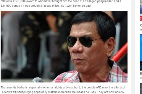 泣く子も黙る武闘派市長！ 悪人を瞬殺する政策がヤバすぎる！＝フィリピンの画像2