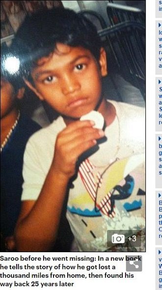 25年間迷子だったインド人少年「サルーの数奇な人生」！ 絶望、人身売買、誘拐…グーグルアースを使って帰宅するまでの画像1
