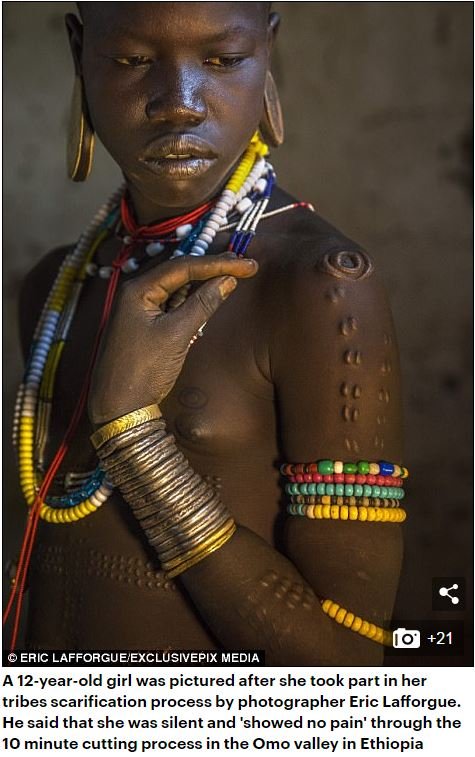 12歳で少女の体を切り刻むエチオピアの「スルマ族」 ― スカリフィケーションという、痛く美しい儀式の画像1