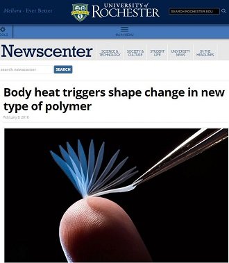 千倍の重さの物体を持ち上げることができるスーパーポリマーがファッションや医療に大革命を起こす！の画像1