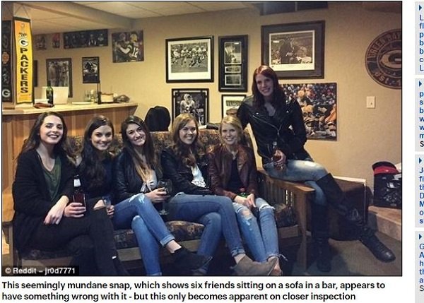 「中央に座っている女子の脚が…ない」 凶事の前触れか？超軟体人間か？消えた美脚に戦慄の画像1