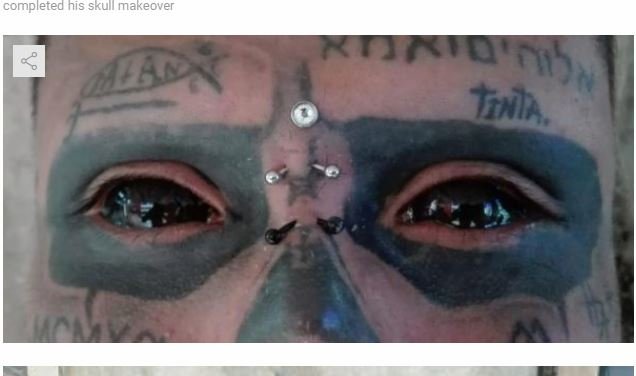 鼻・耳を削ぎ落とし、眼球タトゥーで「ドクロ顔」に… 彼らを身体改造に走らせるものとは？の画像3