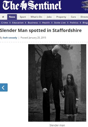 謎の「スレンダーマン」目撃情報相次ぐ!!　口の中に歯がギッシリ? 遭遇すると金縛りに＝英の画像1