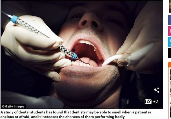 歯医者は患者の不安を「嗅ぎ取って」ミスを犯しやすくなることが判明！ 患者のストレス臭が治療に影響の画像2
