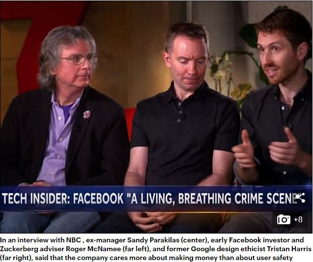 「フェイスブックは犯罪現場だった。ユーザー保護より金儲け…」元幹部3人がNBCでショック暴露の画像1
