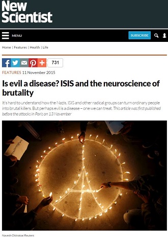 イスラム国の残忍さは病気が原因？ ― 普通の人間が突然、殺人鬼になる「邪悪症候群」の画像1