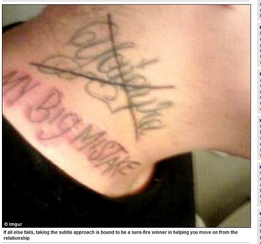 元カレ、元カノの名前のタトゥーを彫って後悔してたら…驚きの修正方法!!の画像6