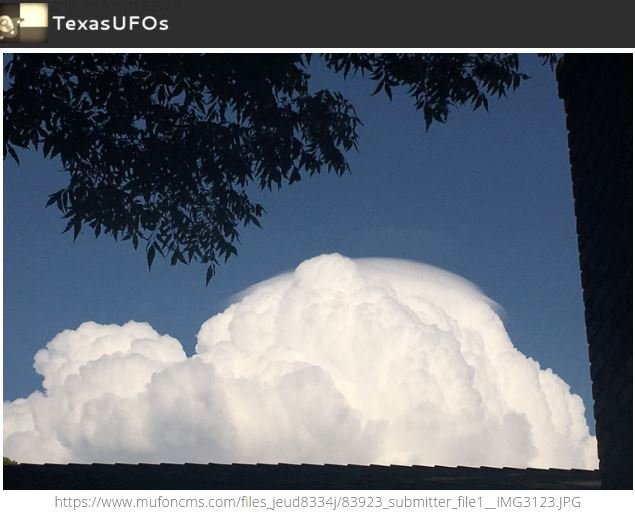 雷鳴とともに現れた3機のUFOに衝撃、目撃者多数！ 雲の中に無数に隠れていた可能性も＝米テキサスの画像4