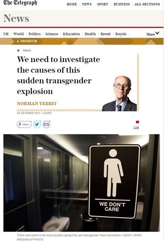 「LGBTと環境汚染は関連している」英の重鎮政治家が大炎上！の画像1