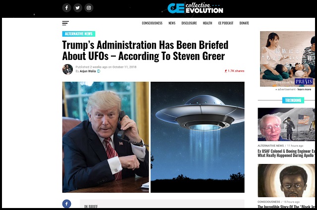 「トランプがUFO・宇宙人情報を入手」政府高官リークをグリア博士が緊急発表！ 近日UFO情報開示へ!? の画像1