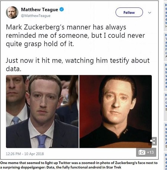 「ザッカーバーグは間違いなくアンドロイド」映像で完全特定される！ 真後ろの男が遠隔操作、決定的証拠多数！の画像2