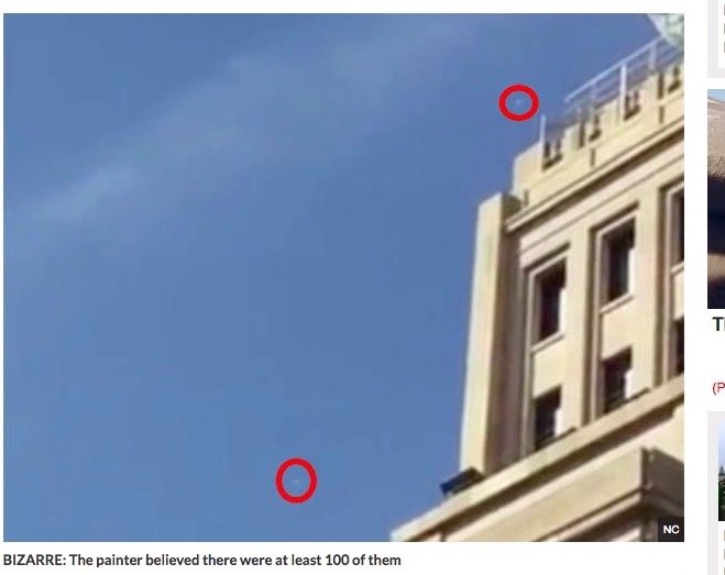 【衝撃映像】バルセロナ上空に100機を超えるUFOの大群が飛来!! 映像分析のプロも困惑、政府の新兵器か!?の画像2