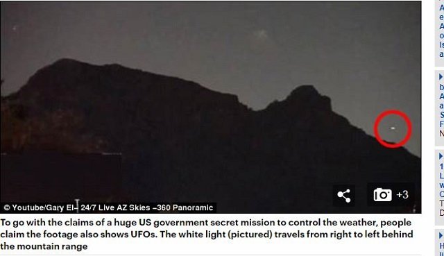 米フェニックスで「紫ビームと高速移動UFO」の目撃相次ぐ異常事態！ HAARPか、ニビル急接近か、ケムトレイルか… 大激論に発展中！の画像2