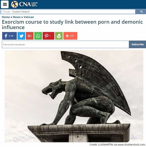 バチカンが「ポルノは悪魔の影響を受けている」と本気で講義！ エクソシズム訓練コースの驚愕内容とは？の画像4