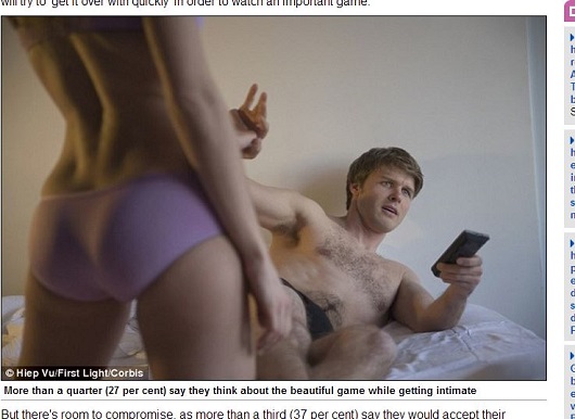 W杯中は世界中で40%の男がセックスを断る!? 統計で明らかに！の画像1