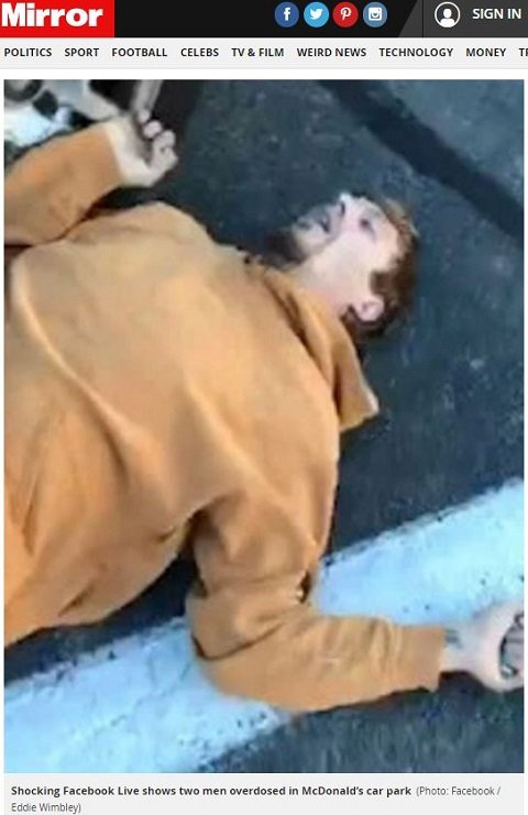  ドラッグのオーバードーズによる激ヤバ臨死映像3選！ゾンビ化した母親、エビ反り老夫婦…！の画像1