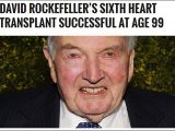 デイヴィッド・ロックフェラーが余裕で102歳に! 「クローン牧場」からの臓器採取疑惑も囁かれる
