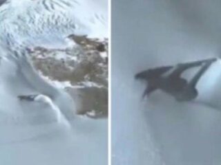 グーグルアースで南極の雪の下から「謎の戦闘機」が露出していることが発覚！ 狂った殺人未遂や四角い氷も… 南極が今ヤバい！