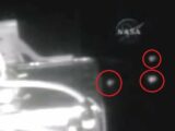 【衝撃動画】5機のUFO集団がISSに超接近、ノロノロ飛行! カメラに向かって超大胆な存在アピール