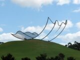 な、なんだこれは~!?  2次元と3次元を融合した、構造不明の“大空アート”