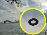 【衝撃】中国で「黄金の巨大コンドーム型UFO」と「ポン・デ・リング型UFO」が連続出現! 中国がUFO分野でも先進国に