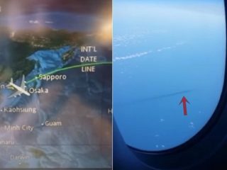 日本海を時速100キロで泳ぐ“USO”を旅客機の乗客が撮影！ UFOか、UMAか…未確認潜行物体がクッキリ！