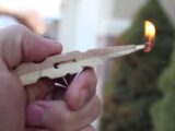 洗濯バサミでオモチャ拳銃を簡単に作成! タマはマッチ棒!?