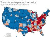 人種差別主義者が多い地域が一目瞭然の「米国レイシストマップ」が公開される!