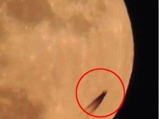 月明を横切る“謎の細長い黒影”が天体望遠鏡で撮影されネット上で話題騒然！ 冷静な指摘もあるが…