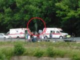 事故現場で「人間の魂が抜け出る瞬間」が激写される! 真っ白い「人の形」がクッキリ!