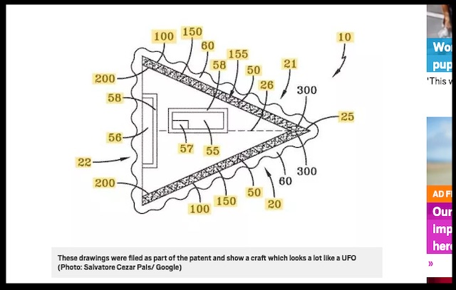 米軍が「UFOの特許」を取得していたことが発覚！ TR3Bにそっくり、機体の周囲を真空に…地球製UFOの存在確定！　の画像1