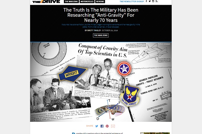 米軍が70年間「反重力」研究を続けていることは紛れもない真実！ ガチの公開資料で判明！の画像1