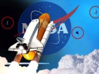 「3つの未知の物体」NASAのスペースシャトルで撮影される！まじのキノコが宇宙を漂っている!?