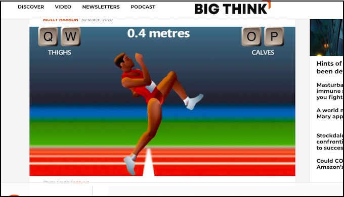 異常な中毒性でコロナ疲れも吹き飛ぶゲーム「QWOP」が超話題！ 気が狂うほどハマる… 神経学的魔法で脳の構造が変化!?の画像1