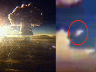 史上最大の水爆「ツァーリ・ボンバ」実験映像にUFO！？投下機には“グレイ”の像も…？核開発の背後に宇宙人がいるのか