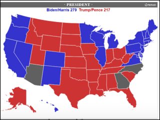 【重要】トランプが選挙人311獲得で勝利する見込み！ 不正票は60万超えか、結果が覆る流れを有名メディアが解説