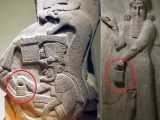 世界中の遺跡に描かれた「神々のハンドバッグ」の謎 古代の神は宇宙人だったのか?