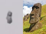 イースター島のモアイのUFO番組を見ていた男性が「モアイ型UFO」を目撃?