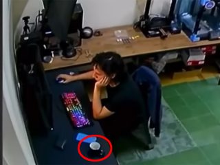 防犯カメラが捉えた「心霊映像（？）」がコロンビアの全国ニュースに！