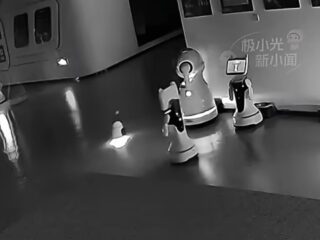 ロボットが12台のロボットを「誘拐」？ショールームで起きた奇妙な事件の動画が話題＝上海