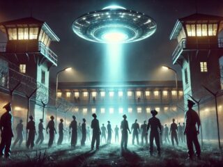 囚人と看守らが刑務所でUFO目撃→謎の雨が降る→浴びた全員に赤い発疹