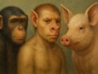 人間はチンパンジーとブタのハイブリッド？ 遺伝学者が提唱する衝撃の「人類起源説」