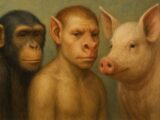 人間はチンパンジーとブタのハイブリッド? 遺伝学者が提唱する衝撃の「人類起源説」