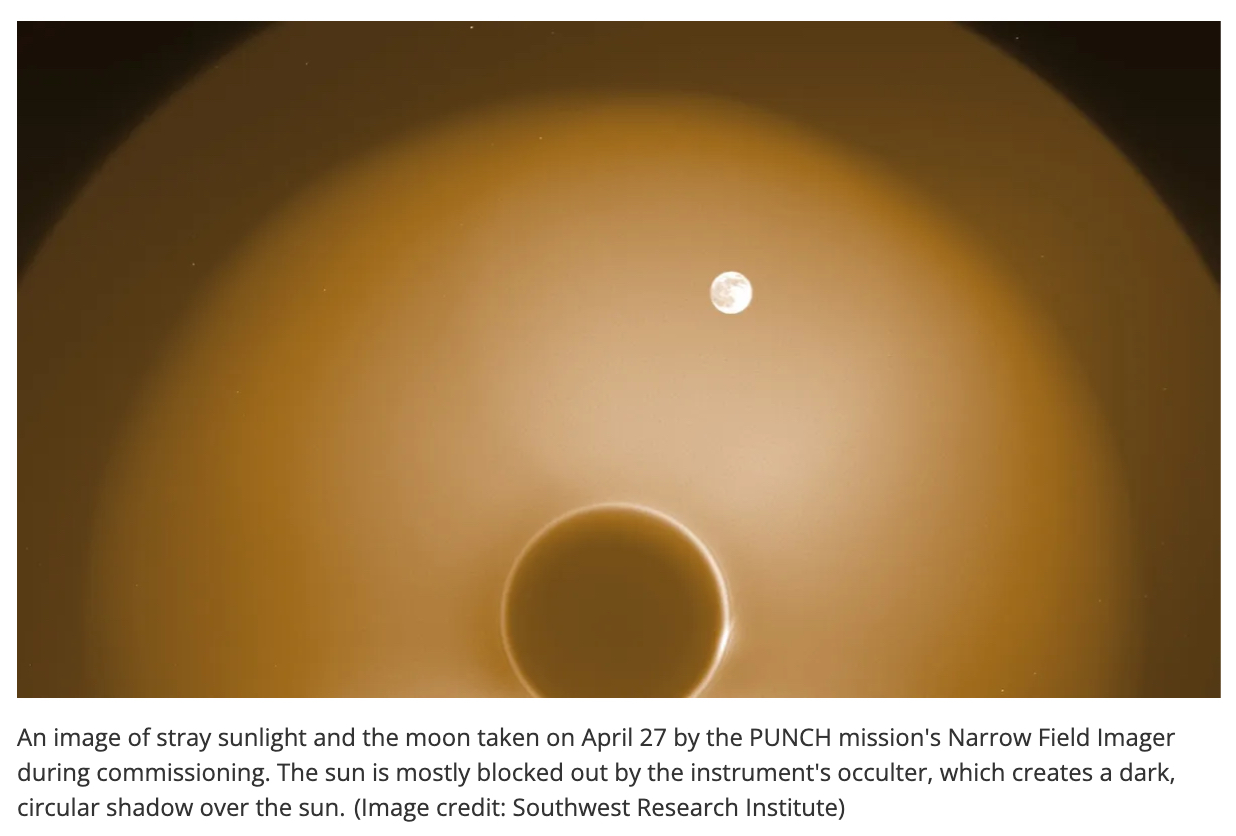 太陽を覆う「もう一つの月」の不思議な光景!NASAの新ミッションPUNCHが捉えるの画像1