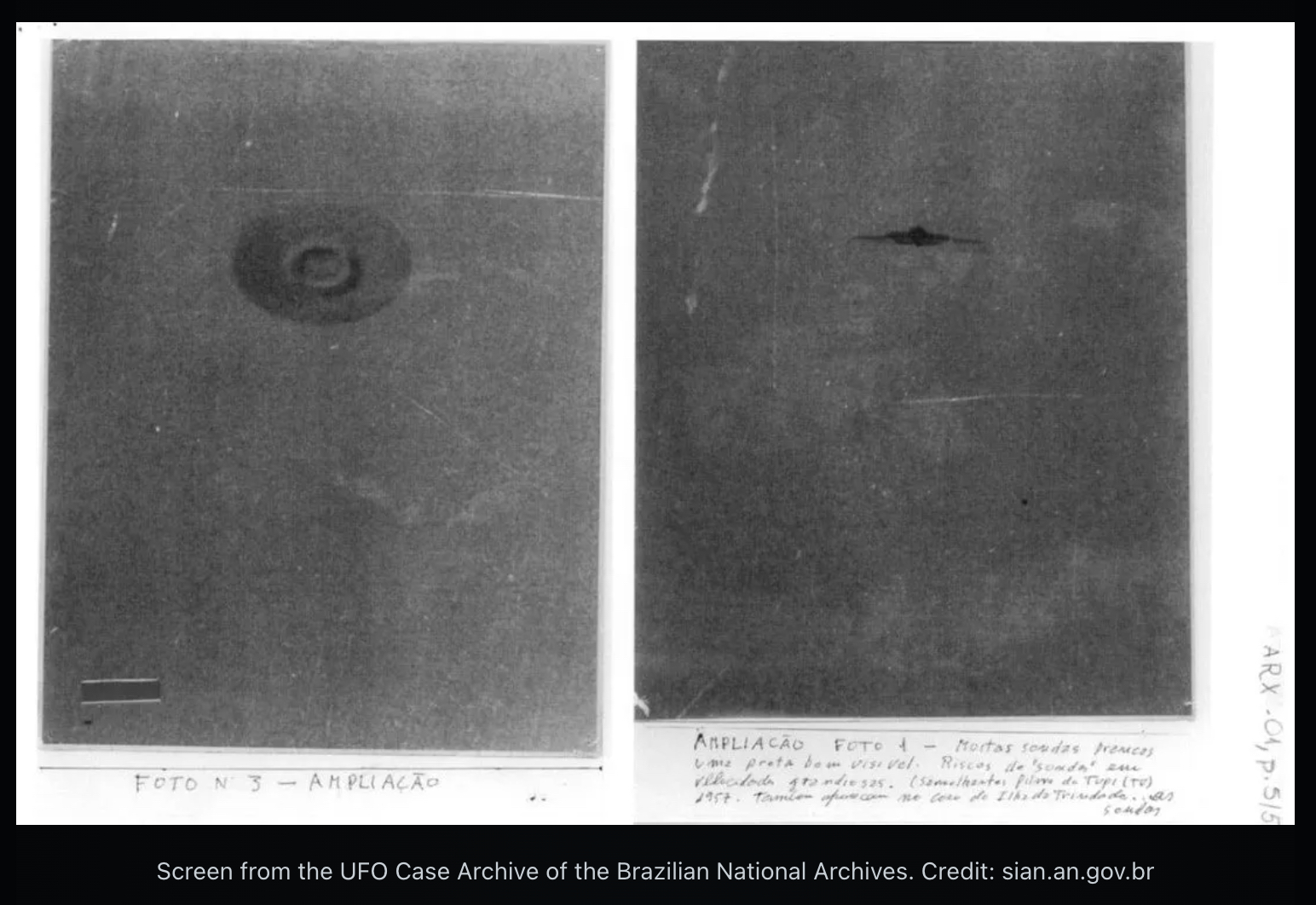 【UFO公文書、大量解禁!】ブラジル政府、70年分の「未知との遭遇」記録893件を電撃公開!の画像1