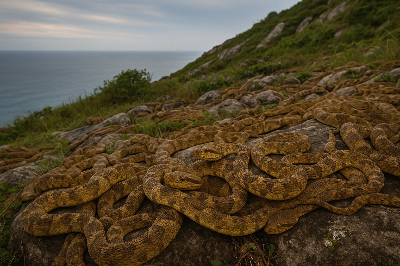 海賊の財宝伝説と“殺人ヘビ”の島…ブラジル沖に浮かぶ「スネークアイランド」4000匹の猛毒ヘビが支配する“死の島”の正体とは?の画像1