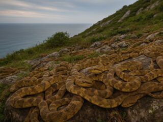 海賊の財宝伝説と“殺人ヘビ”の島…ブラジル沖に浮かぶ「スネークアイランド」4000匹の猛毒ヘビが支配する“死の島”の正体とは？