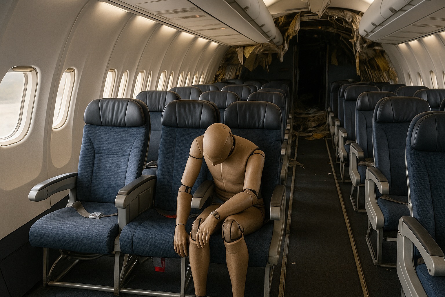 【衝撃の実験】飛行機をわざと墜落させ判明した「一番安全な席」はどこか?の画像1