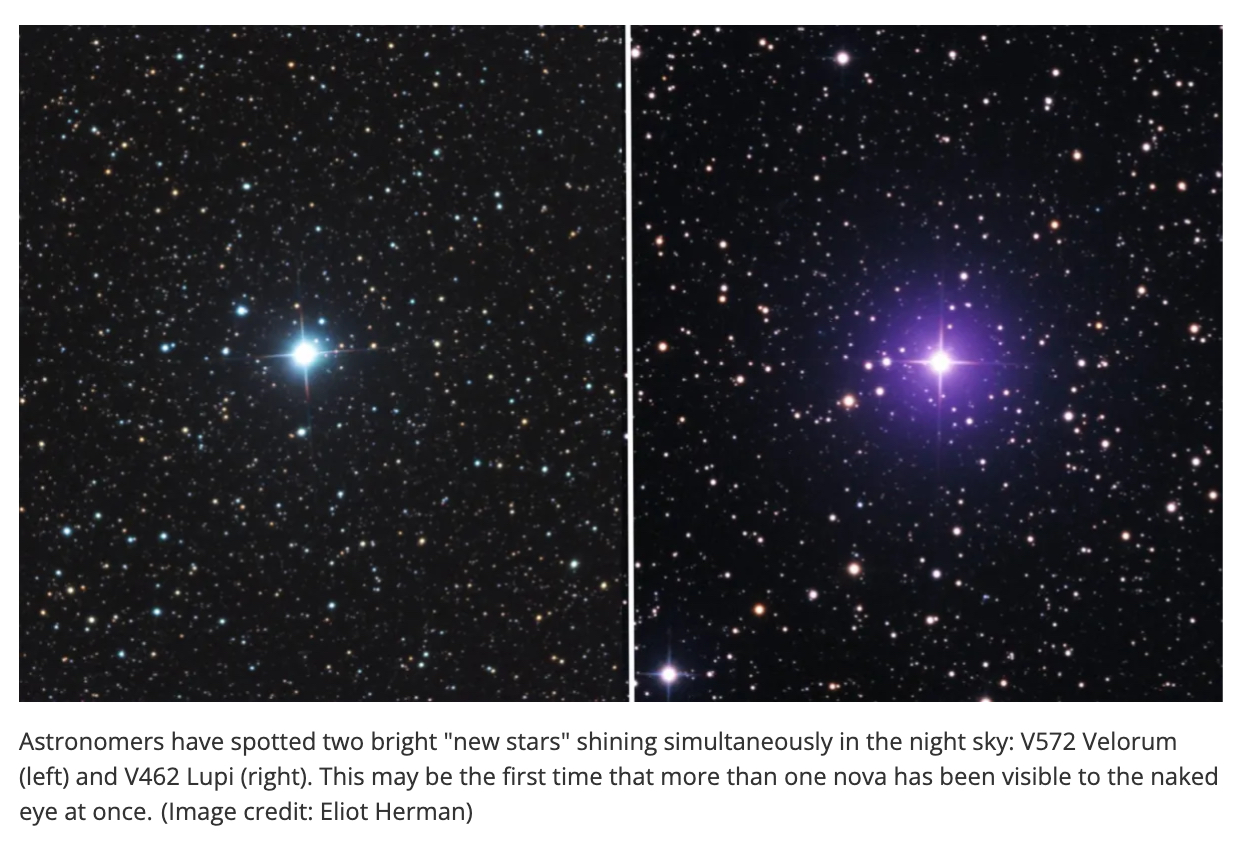 【歴史的瞬間】夜空に2つの“新しい星”が同時爆発！人類史上初か、奇跡の天体ショーが開幕の画像1